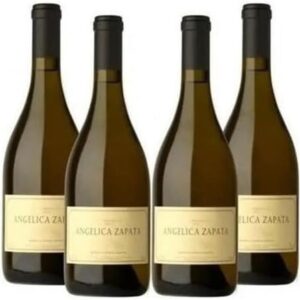Angelica Zapata Chardonnay Alta, Vinho Branco Argentino, 750ml, Caixa com 4 Garrafas
