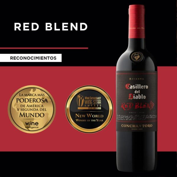 Concha y Toro Casillero Del Diablo Red Blend 750ml - Imagem 5