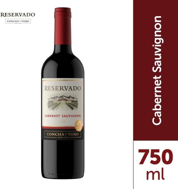 VINHO CHILENO RESERVADO CABERNET SAUVIGNON COM 750ML - Imagem 2