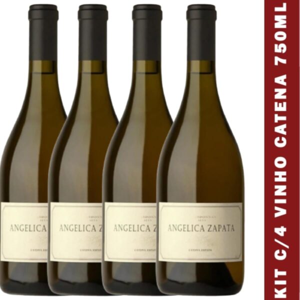 Angelica Zapata Chardonnay Alta, Vinho Branco Argentino, 750ml, Caixa com 4 Garrafas - Imagem 2