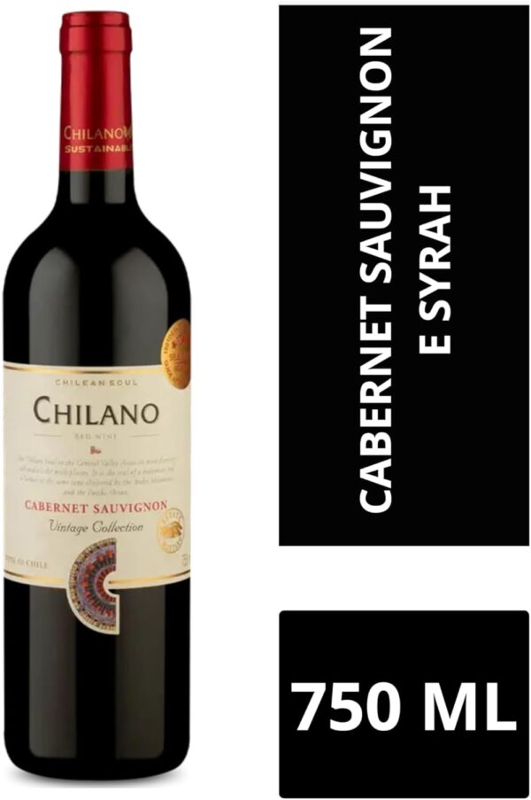 Chilano Vinho Chileno Tinto Cabernet Sauvignon 750Ml Fruit - Imagem 3