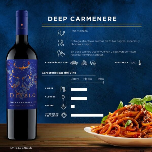 Concha y Toro Diablo Deep Carmenere 750ml - Imagem 2