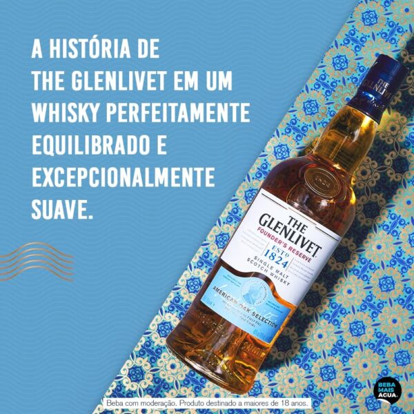 Whisky The Glenlivet Founder's Reserve Single Malt Escocês - 750 ml - Imagem 4