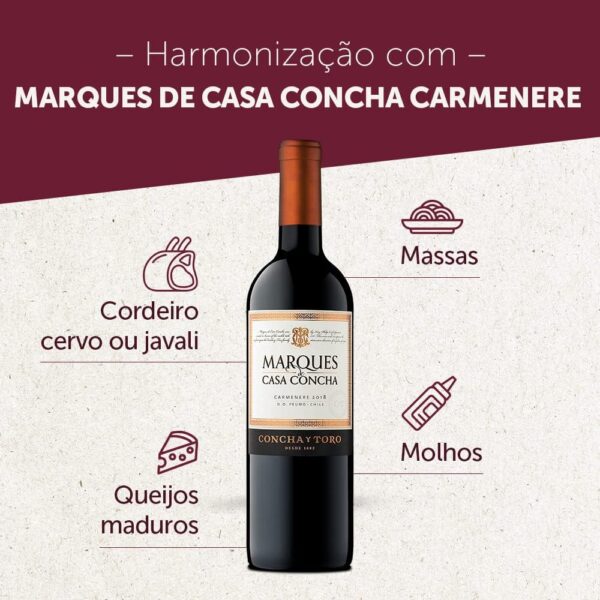 Concha y Toro Marques De Casa Concha Carmenere 750Ml - Imagem 3