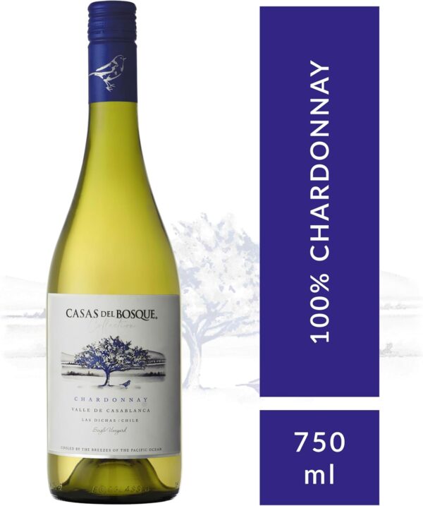 Vinho Branco Chileno Casas Del Bosque Collection Chardonnay 750ml - Imagem 2