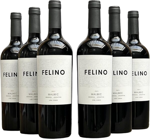 Vinho Felino Malbec Cobos | Kit com 6 Garrafas | Oferta
