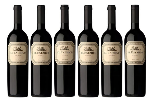 Vinho Argentino El Enemigo Bonarda 750ml Caixa Com 6 Und