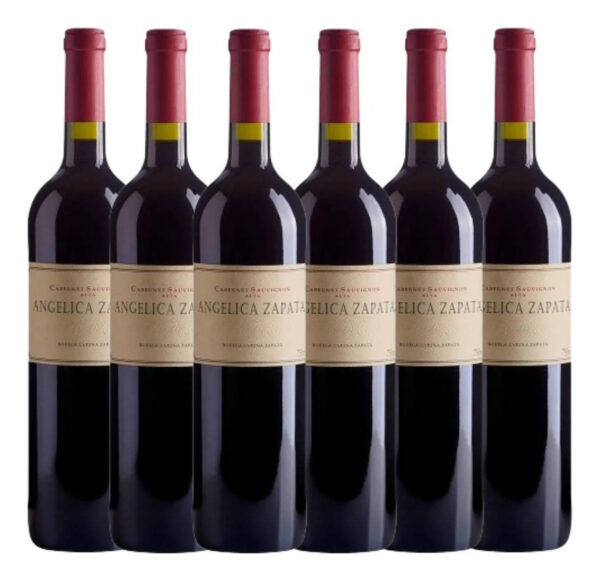 Vinho Cabernet sauvignon Angélica Zapata adega Catena Zapata 750 ml pacote x 6 u em um estojo de caixa