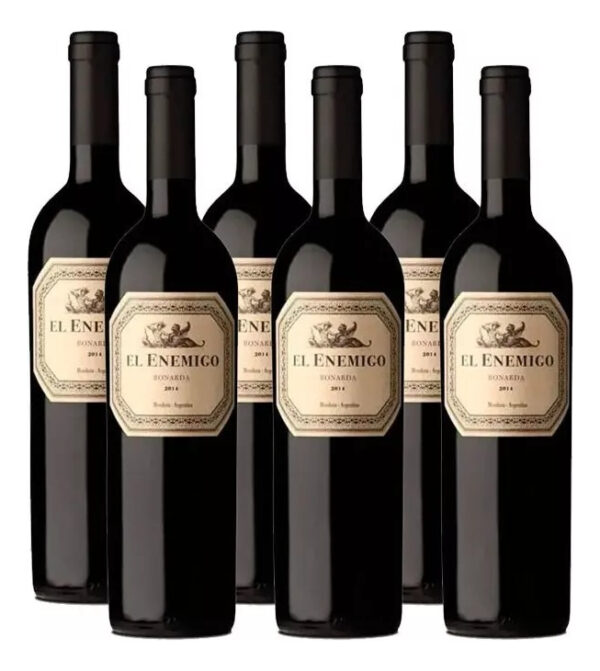 Vinho Argentino El Enemigo Bonarda 750ml Caixa Com 6 Und - Imagem 2
