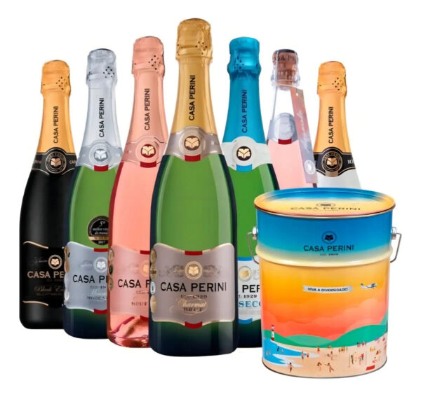 Balde Espumante Casa Perini Variedades 7 Unidades 750ml